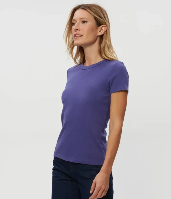 Michael Stars Lexy Tee- T-Shirts | 1x1 Cotton T-Shirts