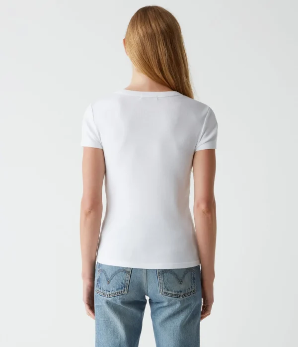 Michael Stars Lexy Tee- T-Shirts | 1x1 Cotton T-Shirts