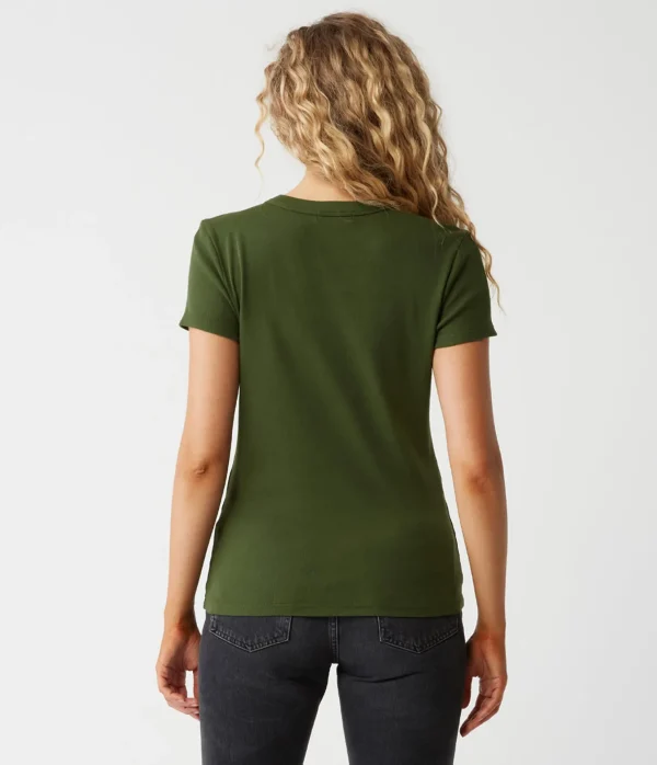Michael Stars Lexy Tee- T-Shirts | 1x1 Cotton T-Shirts