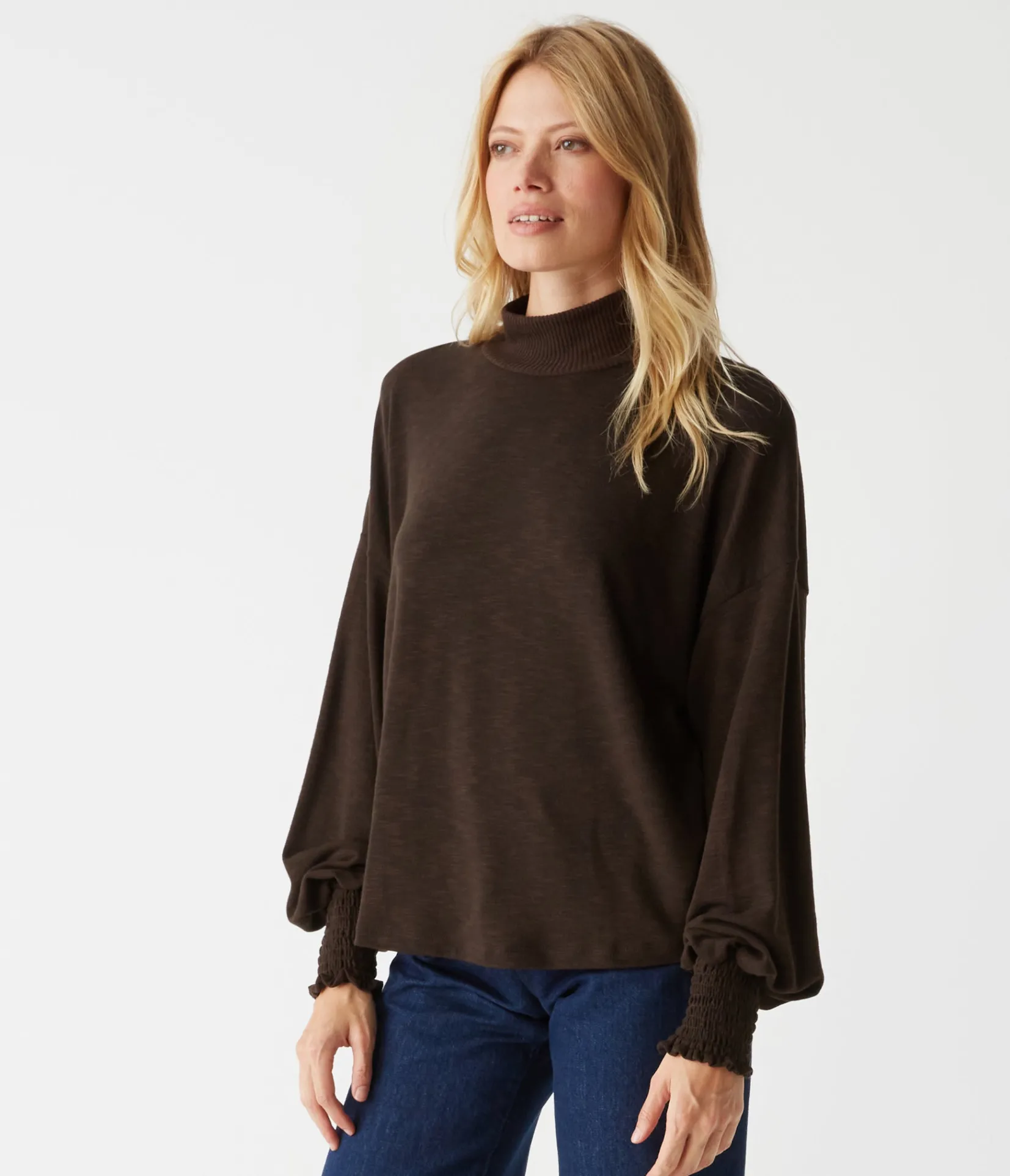 lila_mock_neck_top_14.webp Michael Stars Lila Mock Neck Top- T-Shirts