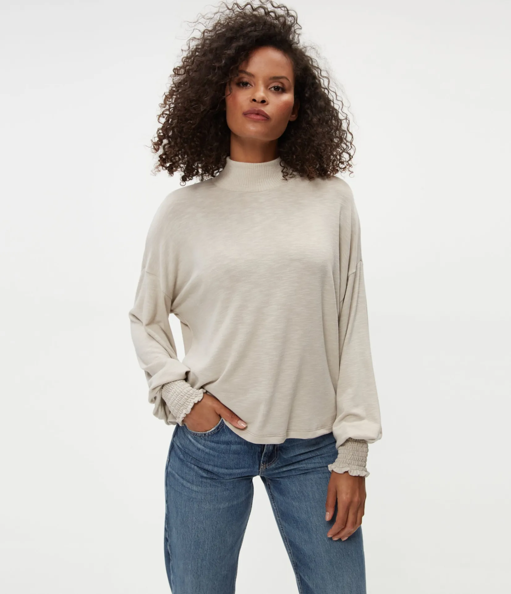 lila_mock_neck_top_16.webp Michael Stars Lila Mock Neck Top- T-Shirts