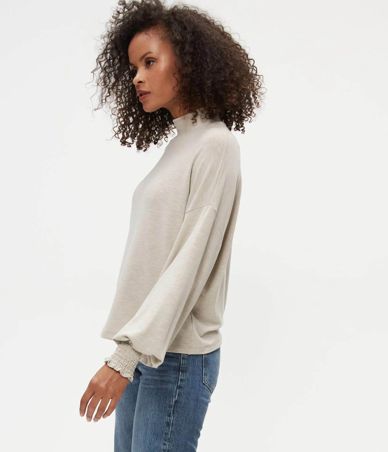 lila_mock_neck_top_18.webp Michael Stars Lila Mock Neck Top- T-Shirts