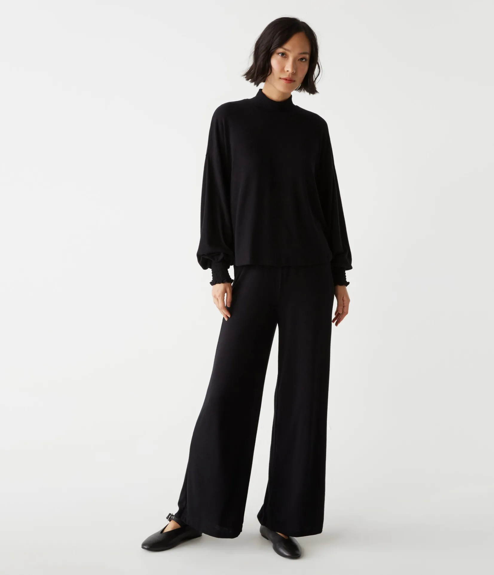 lila_mock_neck_top_5.webp Michael Stars Lila Mock Neck Top- T-Shirts