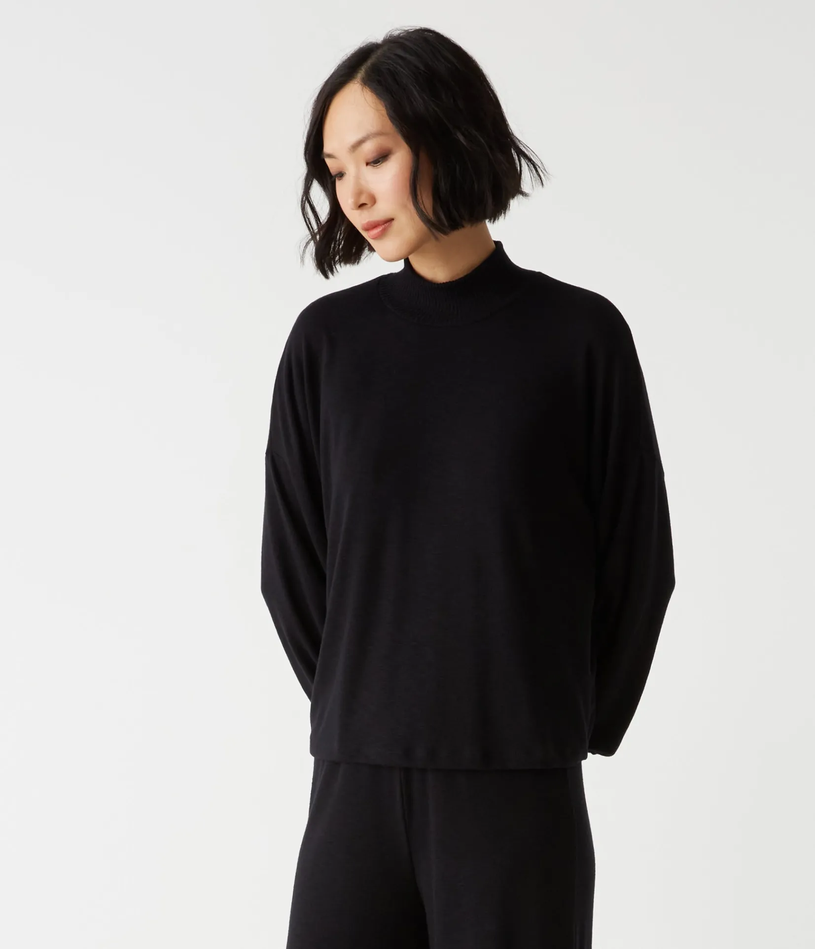 lila_mock_neck_top_6.webp Michael Stars Lila Mock Neck Top- T-Shirts