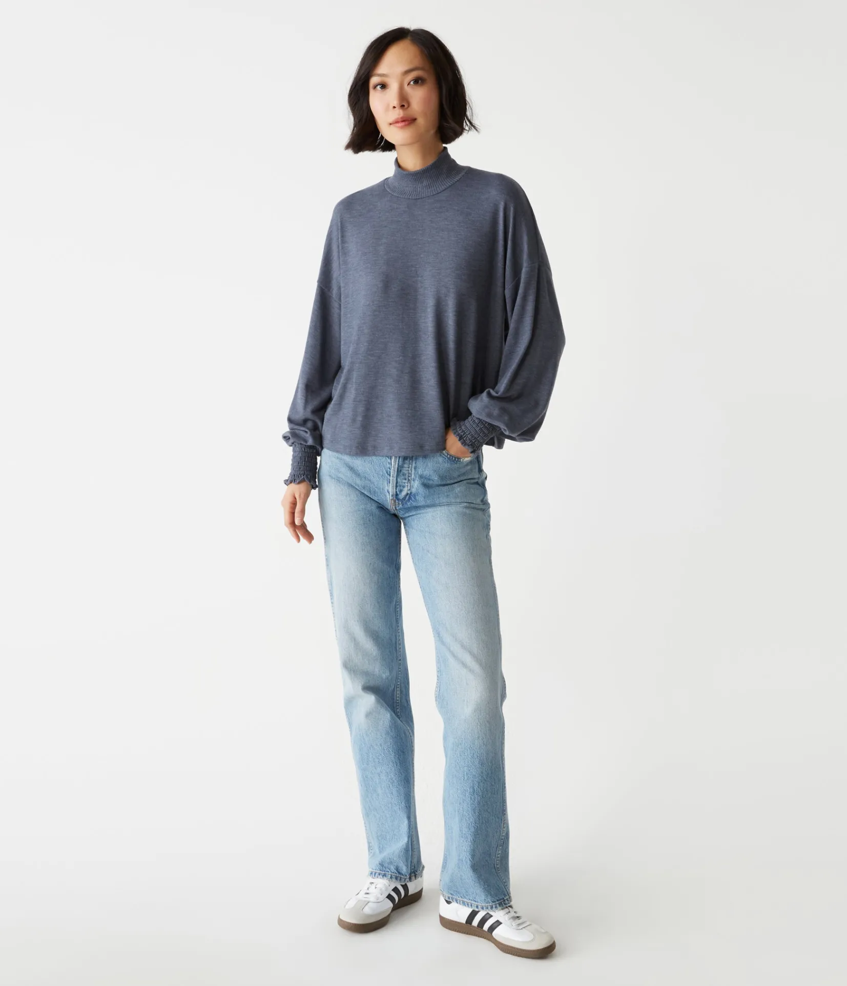 lila_mock_neck_top_9.webp Michael Stars Lila Mock Neck Top- T-Shirts