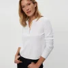 Michael Stars Lina Thermal Henley Tee- T-Shirts | Loungewear