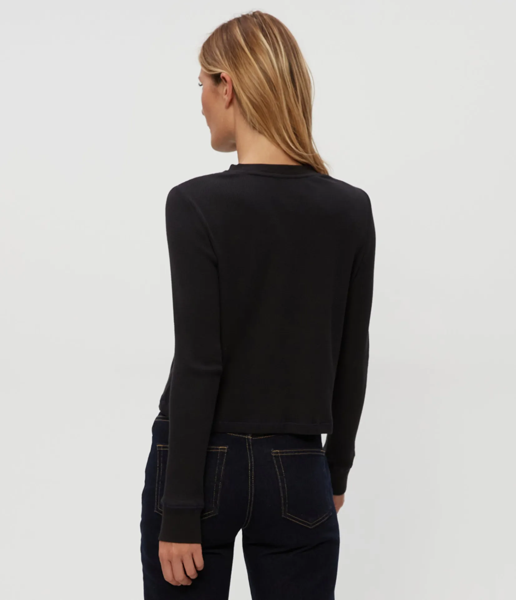 lina_thermal_henley_tee_7.webp Michael Stars Lina Thermal Henley Tee- T-Shirts | Loungewear