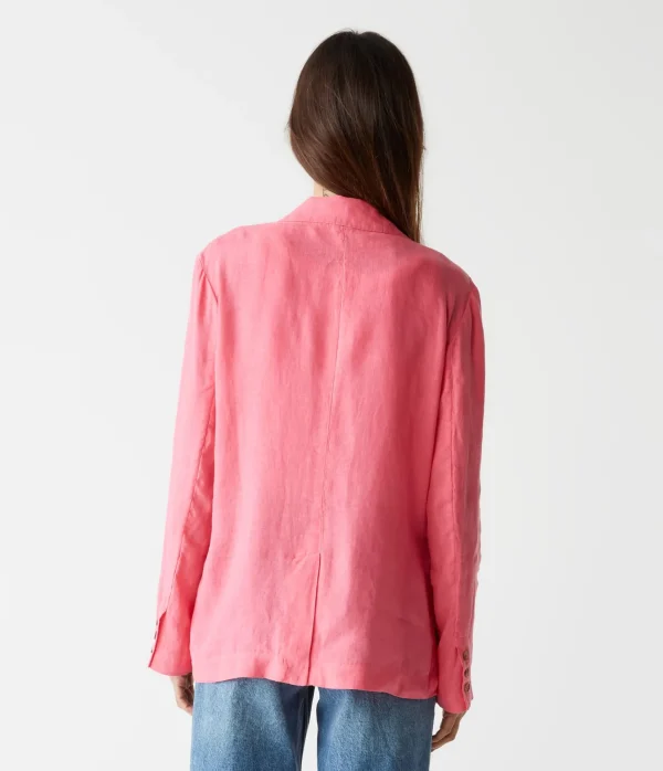 Michael Stars Lottie Linen Blazer- Blazers, Jackets & Outerwear
