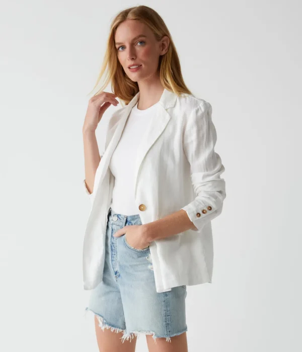 Michael Stars Lottie Linen Blazer- Blazers, Jackets & Outerwear