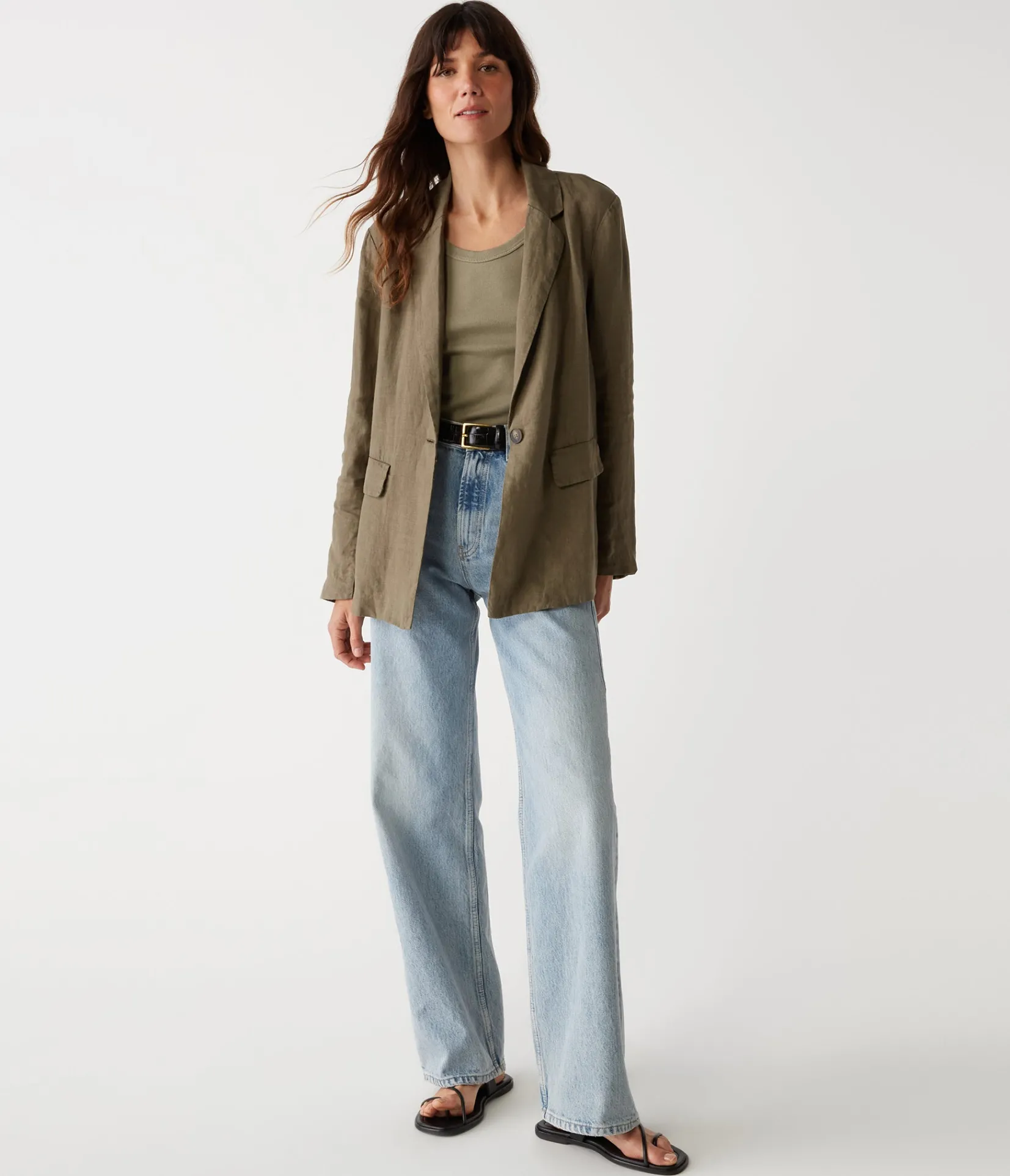 lottie_linen_blazer_17.webp Michael Stars Lottie Linen Blazer- Blazers, Jackets & Outerwear