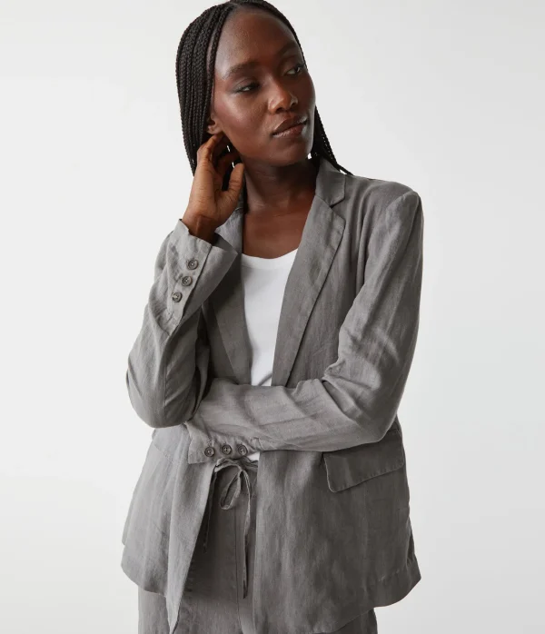 Michael Stars Lottie Linen Blazer- Blazers, Jackets & Outerwear