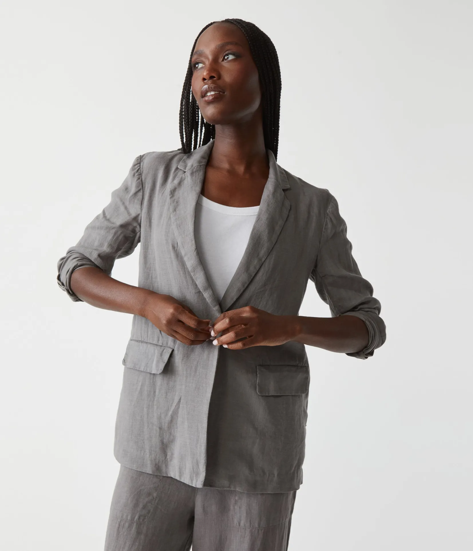 lottie_linen_blazer_21.webp Michael Stars Lottie Linen Blazer- Blazers, Jackets & Outerwear