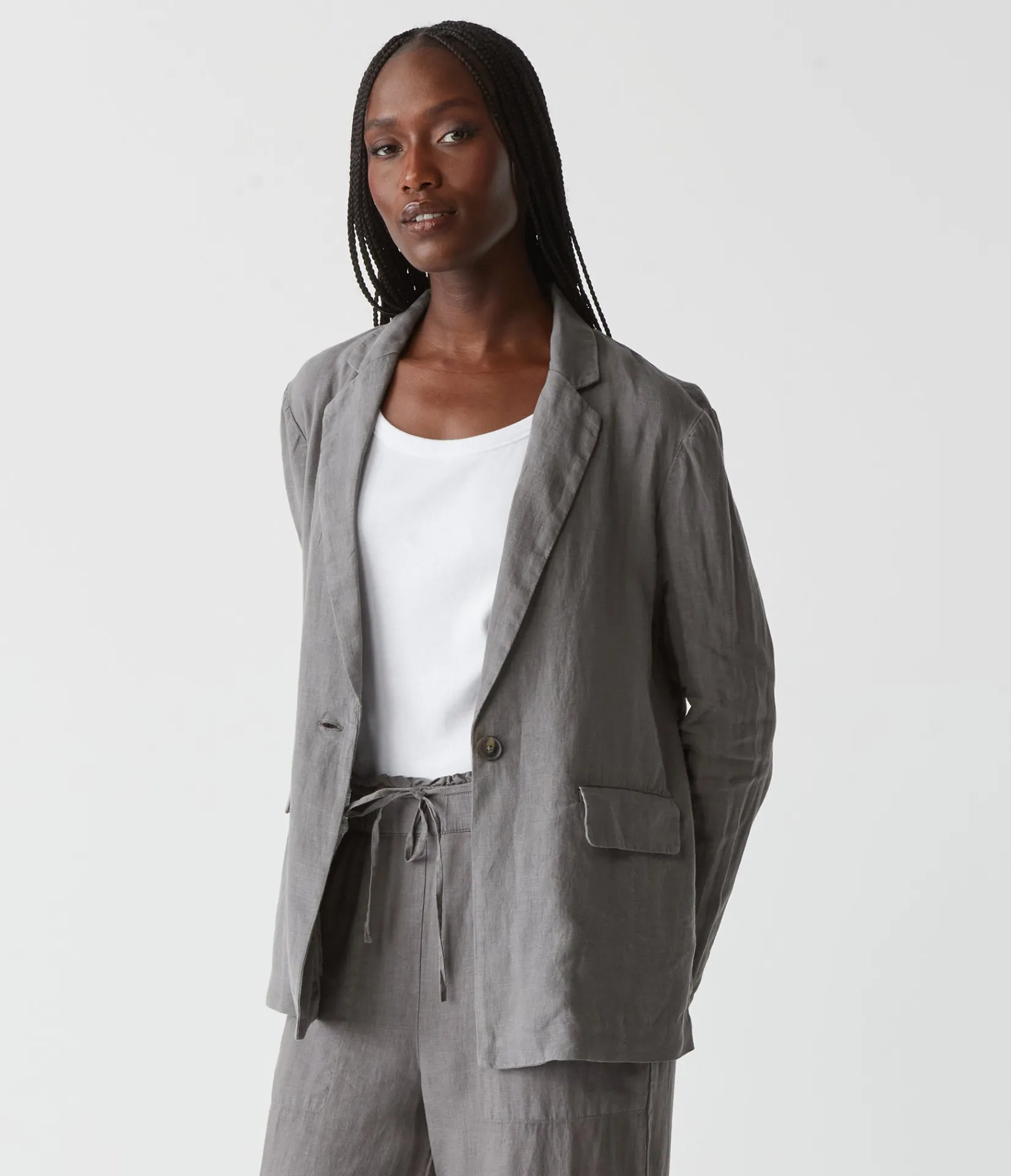 lottie_linen_blazer_22.webp Michael Stars Lottie Linen Blazer- Blazers, Jackets & Outerwear