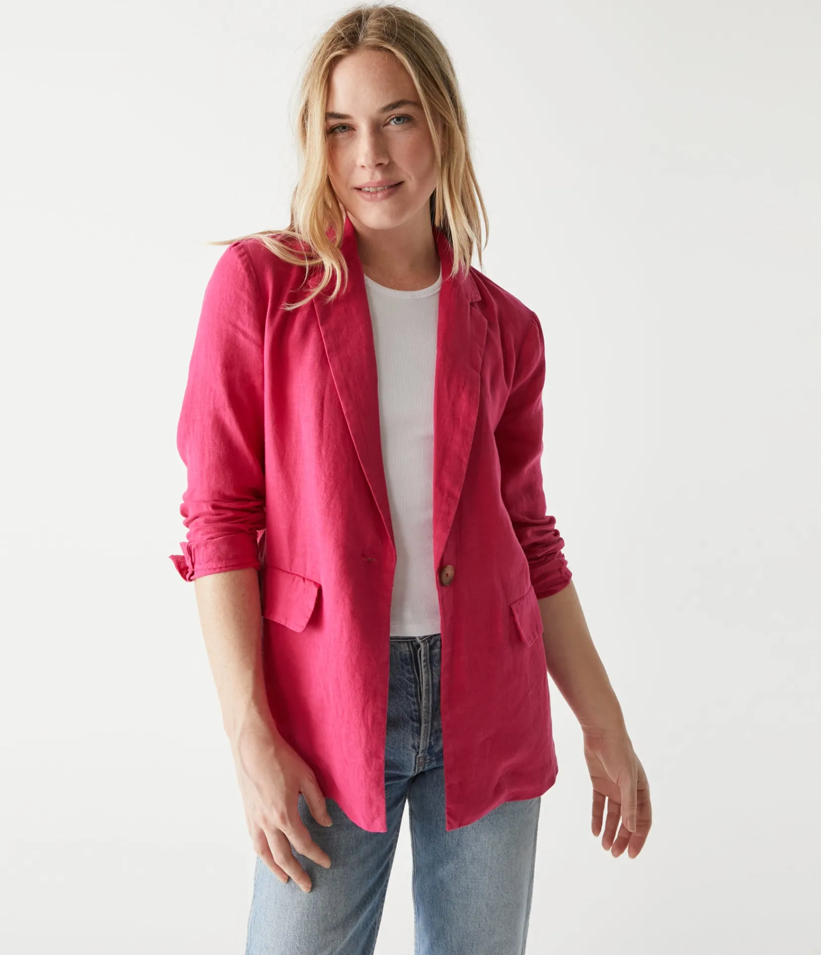 lottie_linen_blazer_28.webp Michael Stars Lottie Linen Blazer- Blazers, Jackets & Outerwear