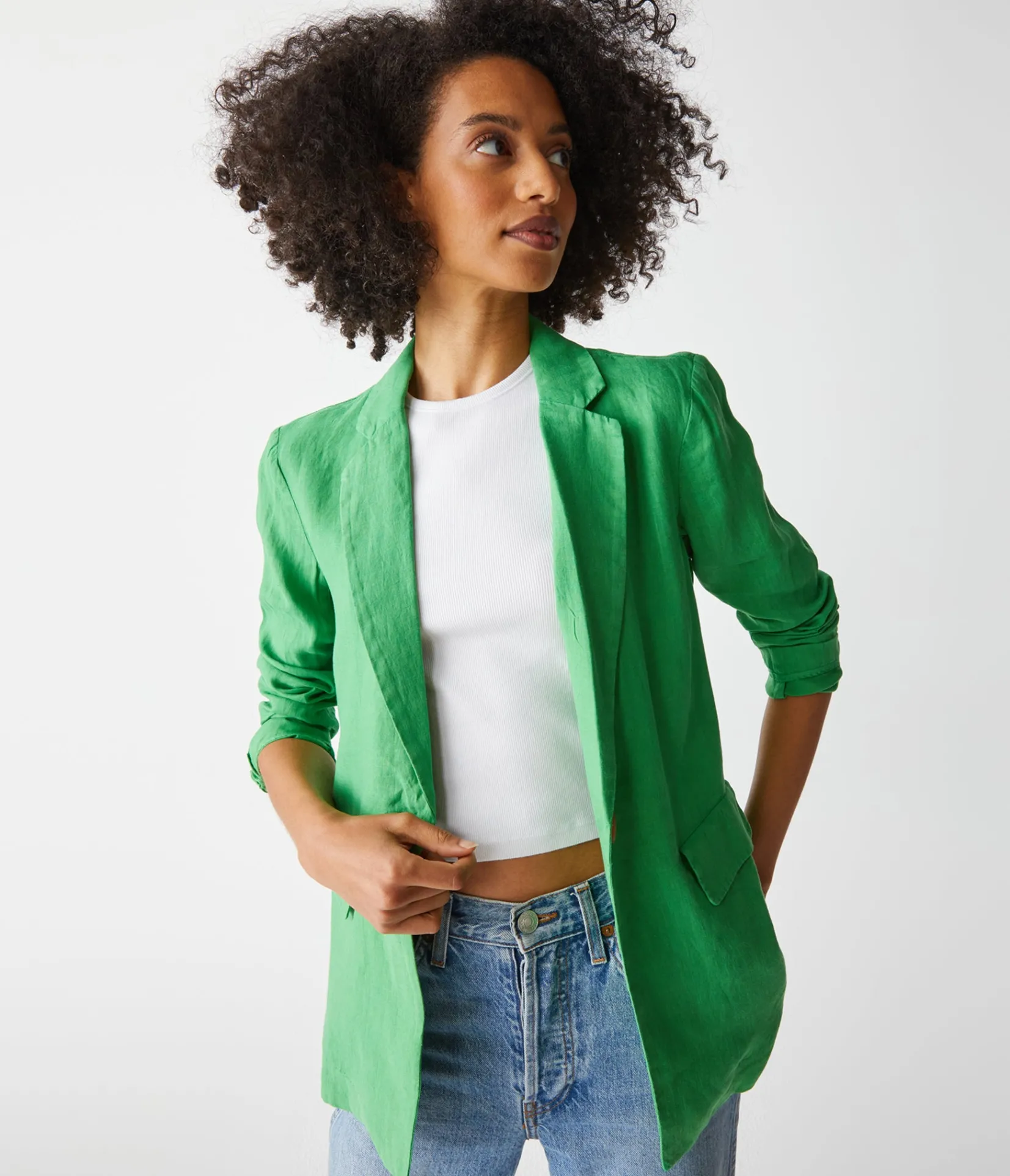lottie_linen_blazer_40.webp Michael Stars Lottie Linen Blazer- Blazers, Jackets & Outerwear