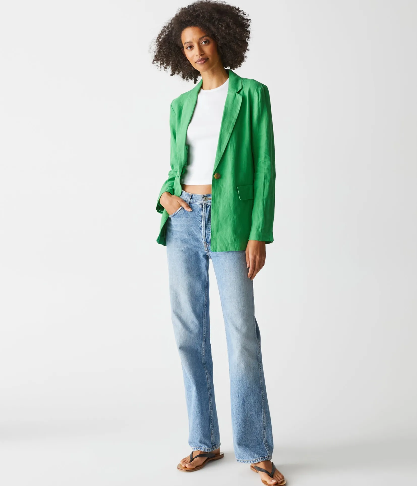lottie_linen_blazer_41.webp Michael Stars Lottie Linen Blazer- Blazers, Jackets & Outerwear