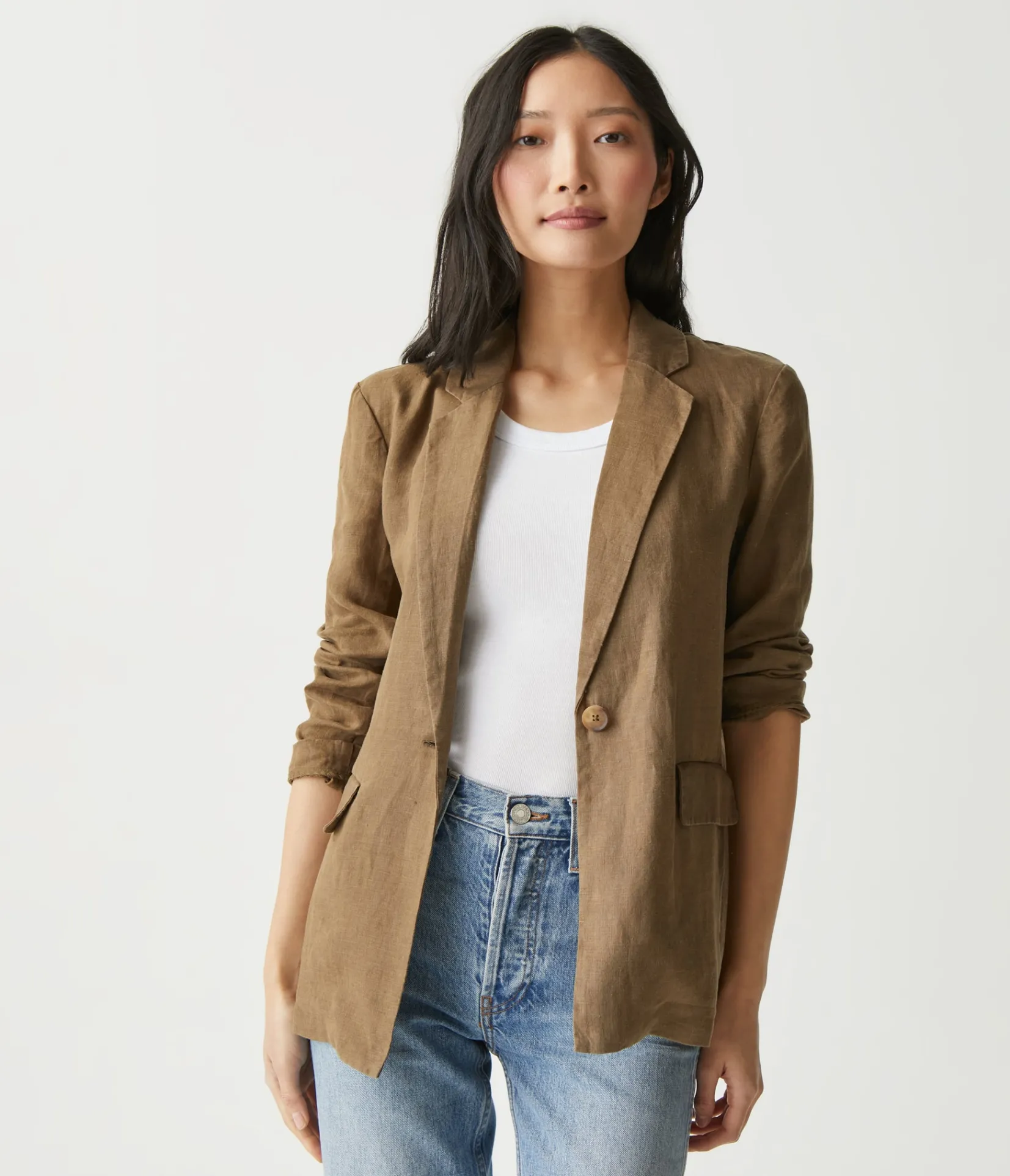 lottie_linen_blazer_44.webp Michael Stars Lottie Linen Blazer- Blazers, Jackets & Outerwear