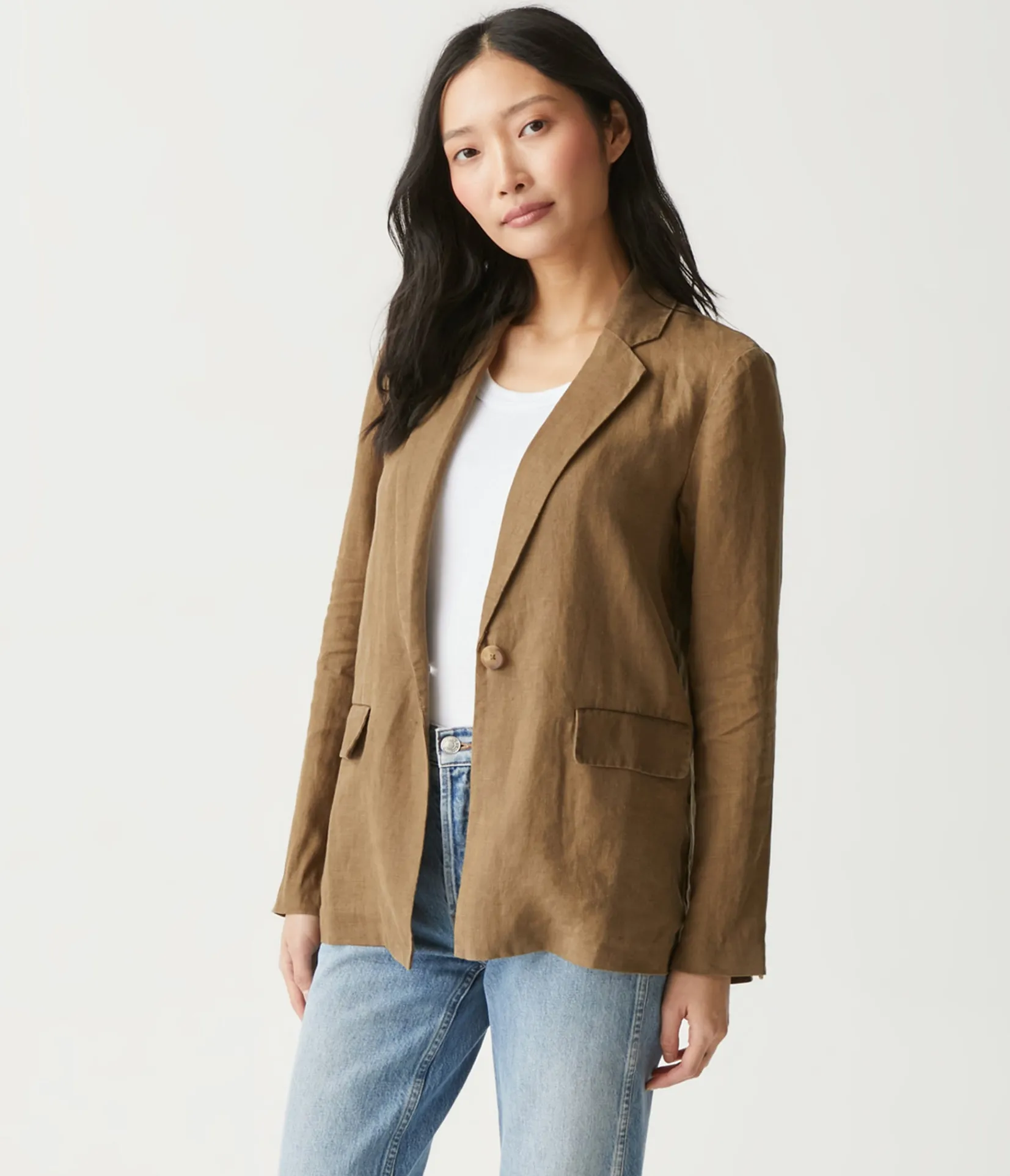 lottie_linen_blazer_46.webp Michael Stars Lottie Linen Blazer- Blazers, Jackets & Outerwear