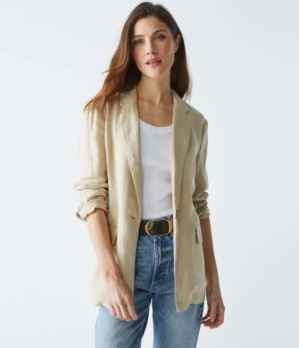 Michael Stars Lottie Linen Blazer- Blazers, Jackets & Outerwear