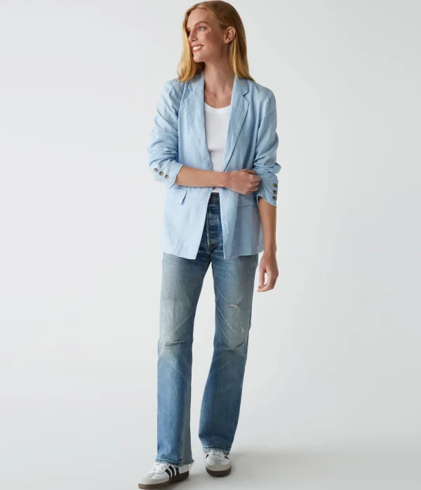 Michael Stars Lottie Linen Blazer- Blazers, Jackets & Outerwear