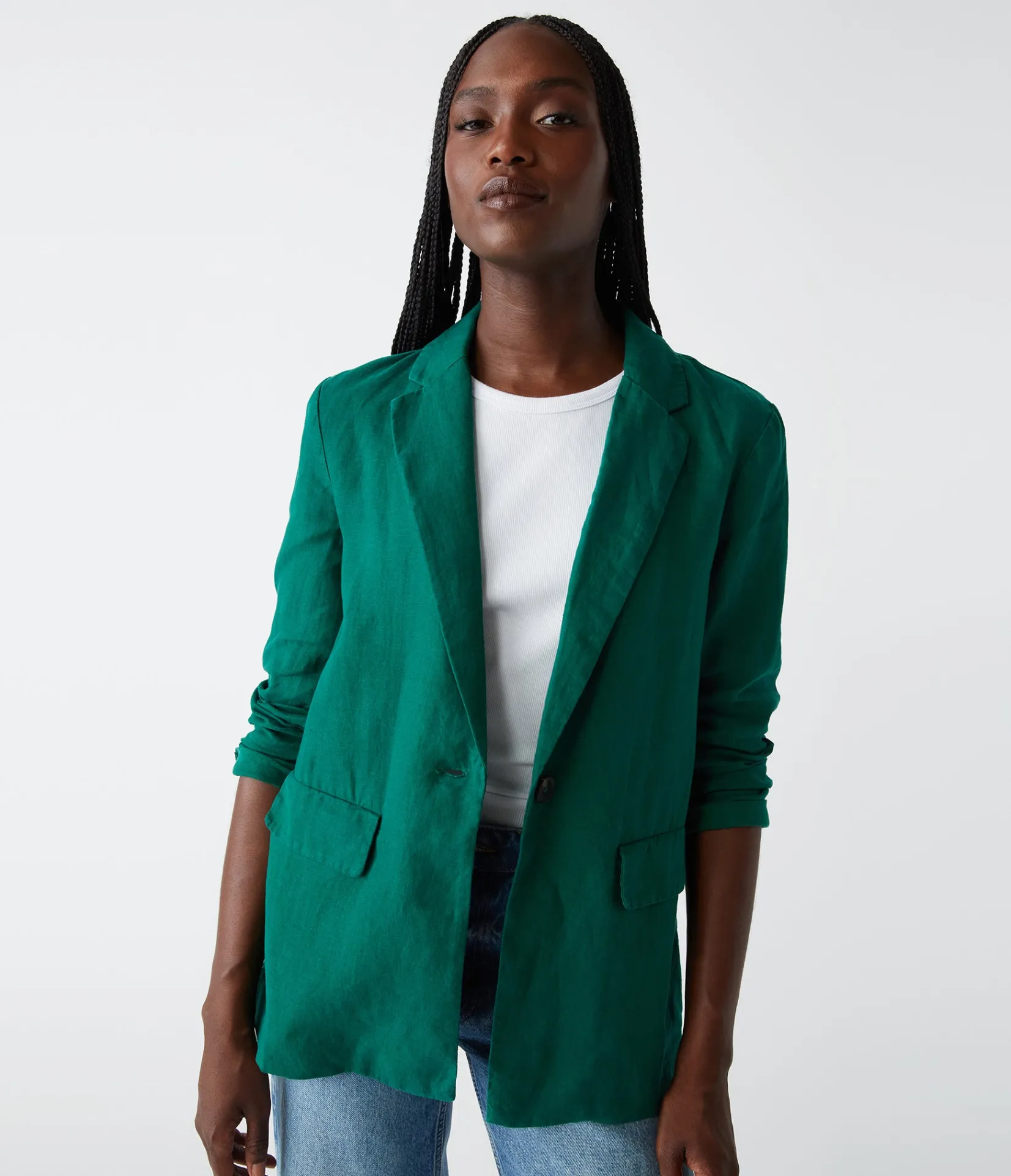 lottie_linen_blazer_52.webp Michael Stars Lottie Linen Blazer- Blazers, Jackets & Outerwear