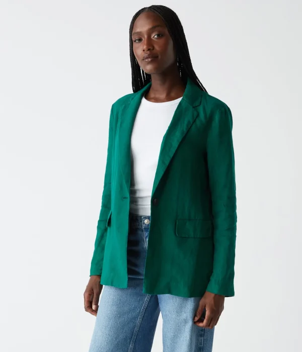 Michael Stars Lottie Linen Blazer- Blazers, Jackets & Outerwear