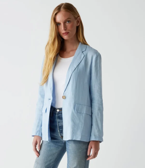 Michael Stars Lottie Linen Blazer- Blazers, Jackets & Outerwear
