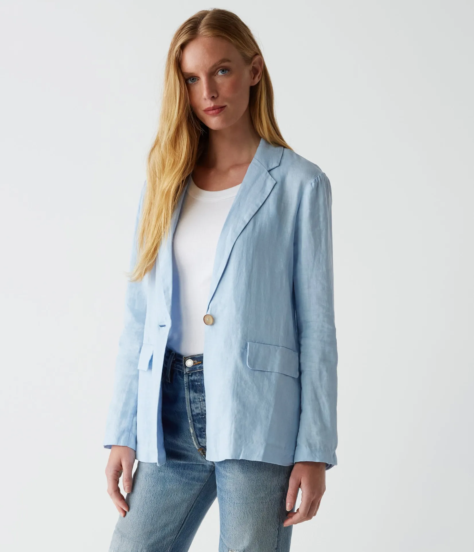 lottie_linen_blazer_6.webp Michael Stars Lottie Linen Blazer- Blazers, Jackets & Outerwear