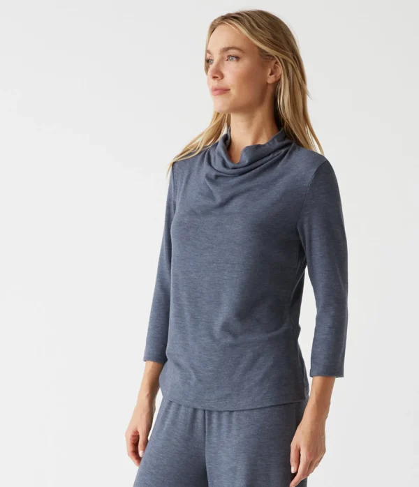 Michael Stars Lynn Cowl Neck Top- Tops, Blouses & Shirts | T-Shirts