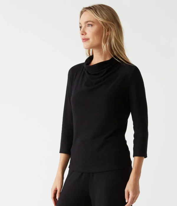 Michael Stars Lynn Cowl Neck Top- Tops, Blouses & Shirts | T-Shirts
