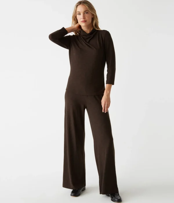 Michael Stars Lynn Cowl Neck Top- Tops, Blouses & Shirts | T-Shirts