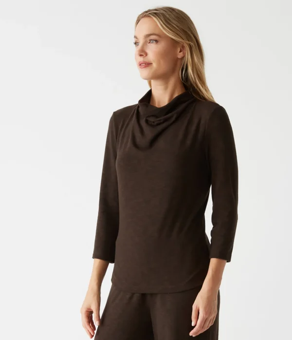 Michael Stars Lynn Cowl Neck Top- Tops, Blouses & Shirts | T-Shirts