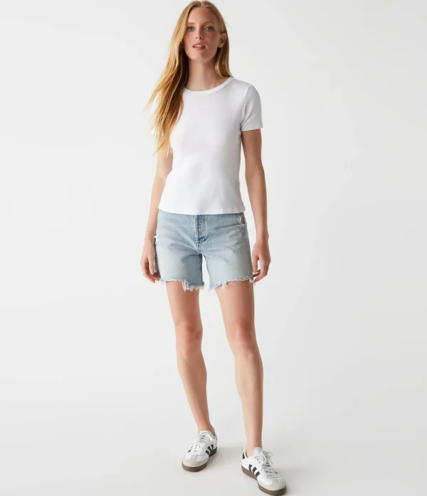 Michael Stars Mady Supima Tee- T-Shirts | Supima Cotton T-Shirts