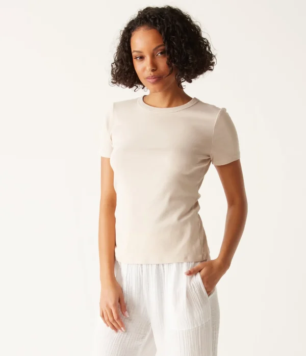 Michael Stars Mady Supima Tee- T-Shirts | Supima Cotton T-Shirts