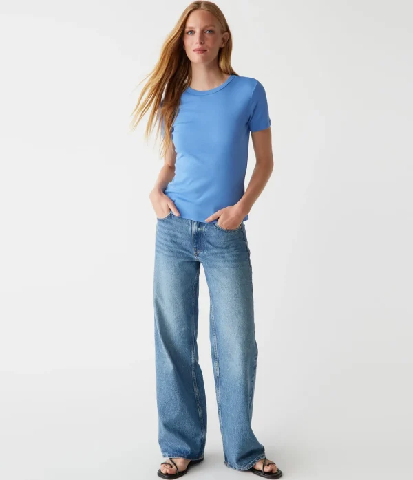 Michael Stars Mady Supima Tee- T-Shirts | Supima Cotton T-Shirts