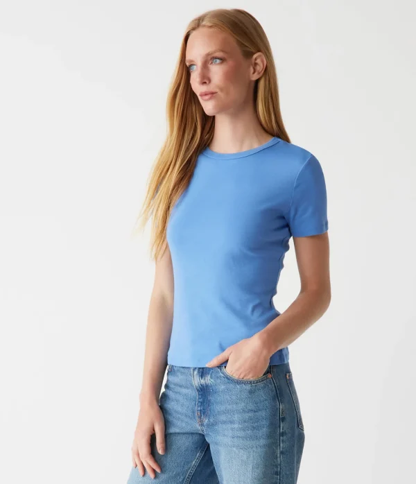 Michael Stars Mady Supima Tee- T-Shirts | Supima Cotton T-Shirts
