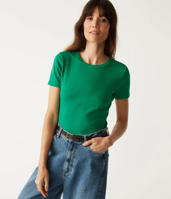 Michael Stars Mady Supima Tee- T-Shirts | Supima Cotton T-Shirts