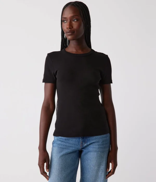 Michael Stars Mady Supima Tee- T-Shirts | Supima Cotton T-Shirts