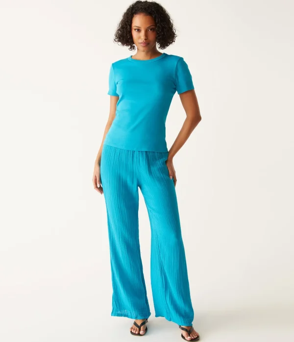Michael Stars Mady Supima Tee- T-Shirts | Supima Cotton T-Shirts