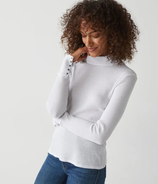 Michael Stars Mara Thermal Turtleneck- T-Shirts | Loungewear
