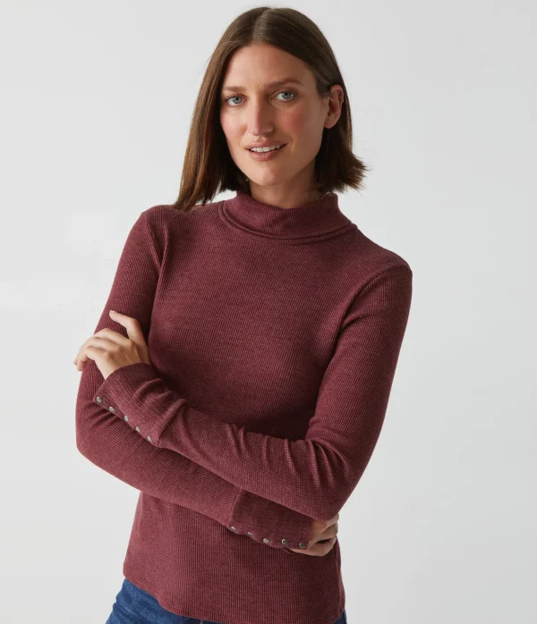 Michael Stars Mara Thermal Turtleneck- T-Shirts | Loungewear
