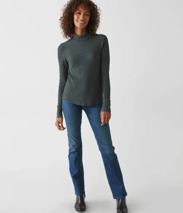Michael Stars Mara Thermal Turtleneck- T-Shirts | Loungewear