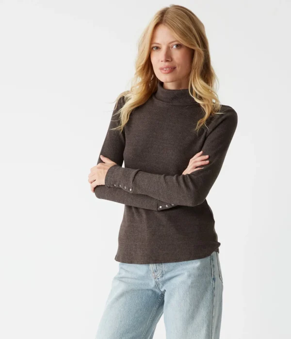 Michael Stars Mara Thermal Turtleneck- T-Shirts | Loungewear