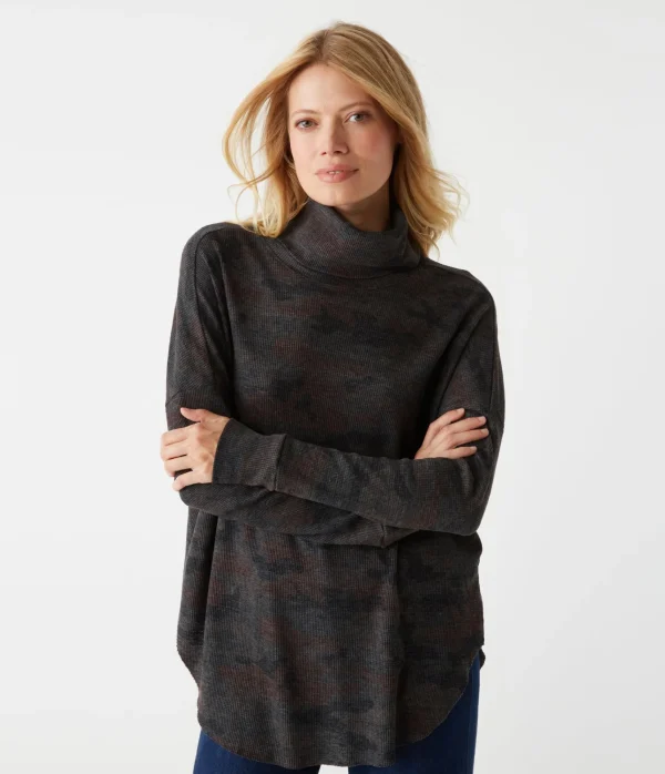 Michael Stars Marcy Camo Tunic- T-Shirts | Loungewear