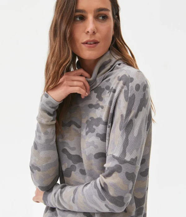 Michael Stars Marcy Camo Tunic- T-Shirts | Loungewear