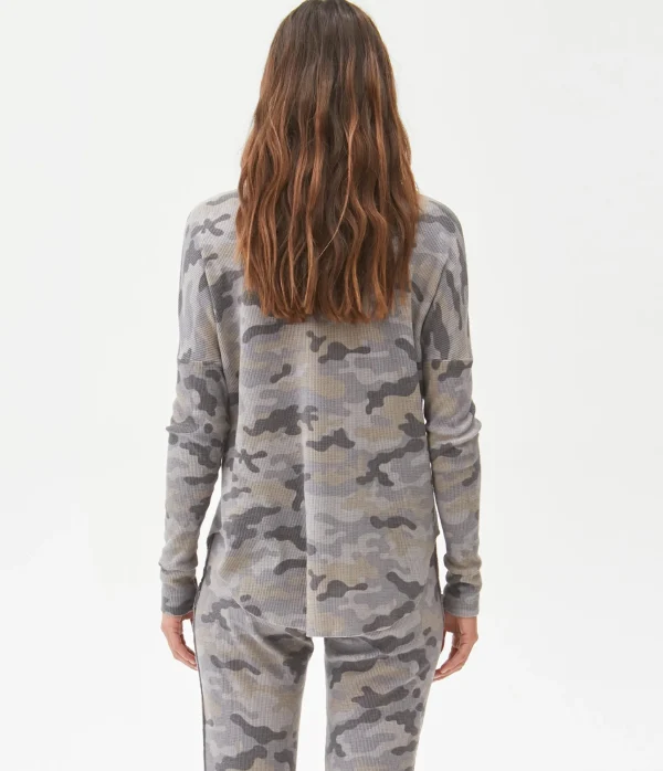 Michael Stars Marcy Camo Tunic- T-Shirts | Loungewear