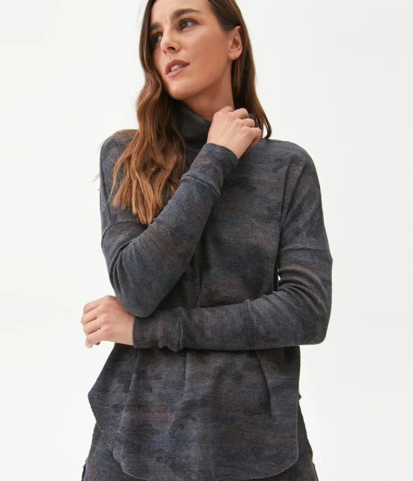 Michael Stars Marcy Camo Tunic- T-Shirts | Loungewear