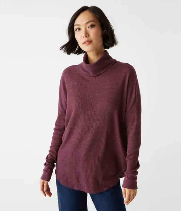Michael Stars Marcy Thermal Tunic- T-Shirts | Loungewear