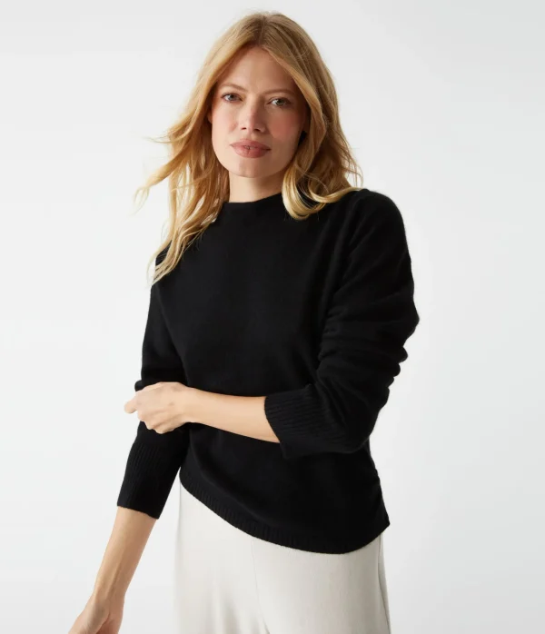 Michael Stars Maude Mock Neck Cashmere Sweater- Sweaters & Cardigans