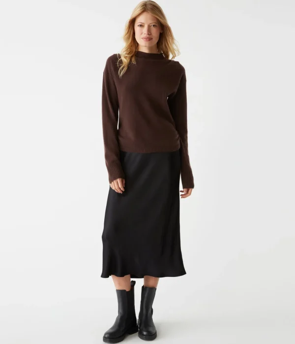 Michael Stars Maude Mock Neck Cashmere Sweater- Sweaters & Cardigans